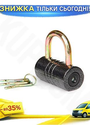 Ku замок навесной aurora universal fit бочка 81мм дисковый для гаража и ворот защита от взлома uni2l_k