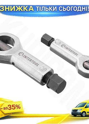 Ku набор гайкорезов intertool universal fit 13-16 × 16-22 мм для демонтажа ржавых гаек гайколомы 2 шт. uni2l_k