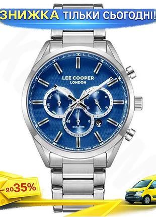 Ku годинники чоловічі наручні universal fit водонепроникні lee cooper сріблясті класичні кварцові з да uni2l_k