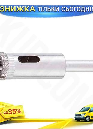 Ku сверло трубчатое intertool universal fit 14 мм для стекла и керамики коронка для плитки и мрамора uni2l_k