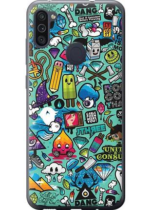 Чехол силиконовый на телефон samsung galaxy m11 m115f стикер бомбинг 1 "693u-1905-58250"