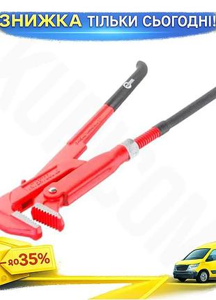 Ku ключ трубный рычажный universal fit intertool 90° 1 дюйм для сантехнических работ захват для труб и uni2l_k