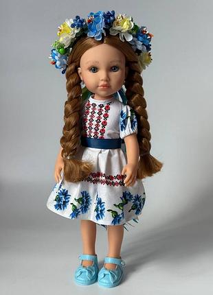 Кукла catalina dolls 32 см в украинском образе с веночком