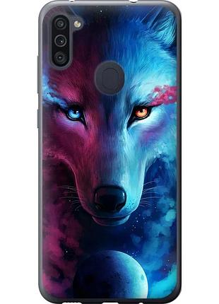 Чохол силіконовий на телефон samsung galaxy m11 m115f арт-вовк "3999u-1905-58250"