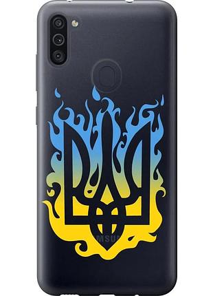 Чехол силиконовый патриотический на телефон samsung galaxy m11 m115f герб v1 "5258u-1905-58250"