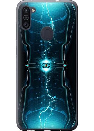 Чехол силиконовый на телефон samsung galaxy m11 m115f молнии в цилиндре "120u-1905-58250"