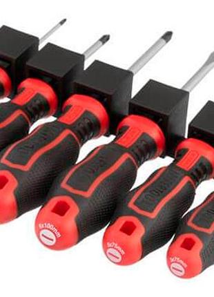Ku набор отверток intertool universal fit storm 6 шт профессиональный комплект для сто и мастерских с uni2l_k 4