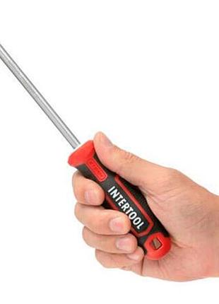 Ku отвертка intertool ph3 universal fit 150 мм storm для мастеров с магнитным наконечником и резиновой uni2l_k 5