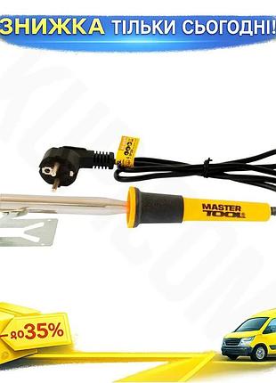 Ku паяльник электрический mastertool universal fit 80 вт для монтажа компонентов и проводников паяльна uni2l_k