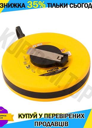 Ku рулетка mastertool 10 universal fit м x 13 мм стекловолокно для измерений бобина с ручным механизмо uni2l_k