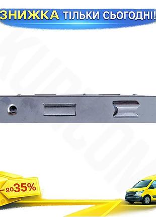 Ku врезной замок fzb universal fit 58 мм cp сувальдный для межкомнатной двери хромированный механизм з uni2l_k