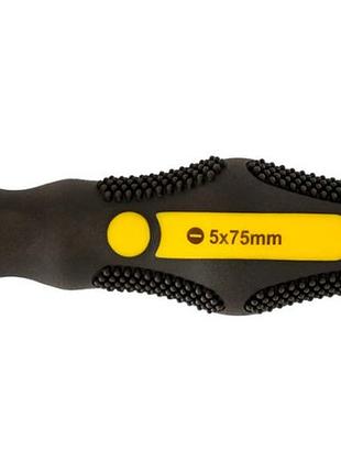 Ku отвертка ударная mastertool universal fit sl5 75мм hex для сборки мебели викрутка для ремонта uni2l_k 6