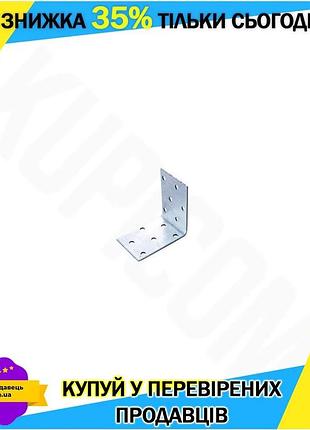 Ku кутник рівносторонній apro universal fit 60 x 60 x 40 2 мм 10 шт кріплення для меблів та будівництв uni2l_k