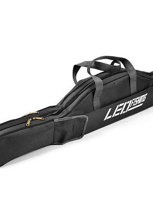 Ku чехол для удилищ universal fit leo полужесткий черный 1,5м сумка для рыбалки переноска для снастей uni2l_k 2