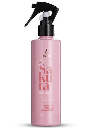 Термозахисний спрей для волосся з екстрактом сакури bogenia sakura hair spray 250 мл