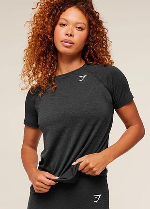Женская спортивная футболка джимшарк gymshark vital seamless, s, оригинал