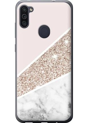 Чехол силиконовый на телефон samsung galaxy m11 m115f пастельный мрамор "4342u-1905-58250"
