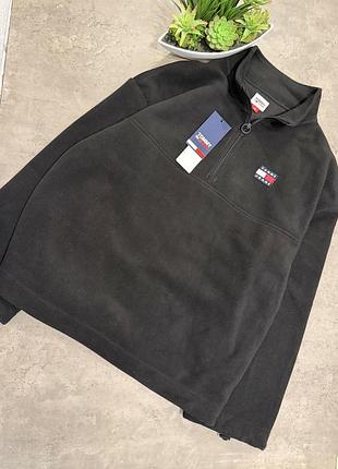 Флісовий жакет tommy hilfiger кофта на блискавці светр