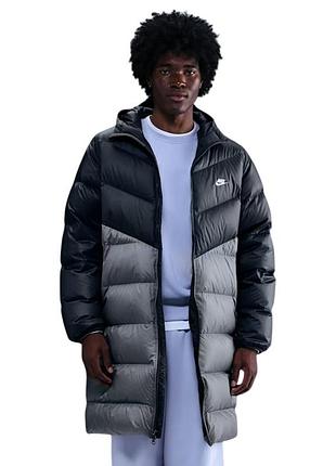 Пуховик чоловічий nike sportswear windrunner down jacket "anthracite / black" hv1441-061