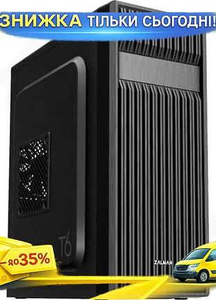 Ku корпус для пк universal fit zalman zm-t6 black atx micro atx mini itx стильний комп'ютерний корпус uni2l_k
