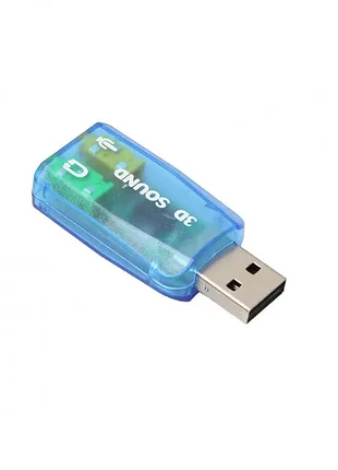 Зовнішня звукова карта cm108 usb 3d sound card 5.1 gbx