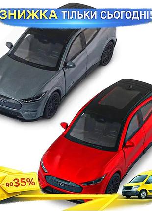 Ku автомодель ford mustang universal fit mach-e gt 2023 красный серебристо-серый коллекционная машинка uni2l_k