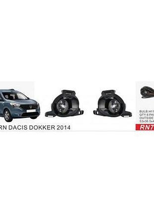 Фары доп.модель renault dockker 2013-/rn743/h16-12v19w/эл.проводка