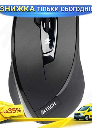 Ku миша бездротова a4tech universal fit black v-track оптична для комп'ютера ергономічна 2000 dpi uni2l_k