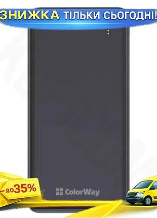 Ku универсальная мобильная батарея universal fit 10000 mah colorway черная power bank для зарядки смар uni2l_k
