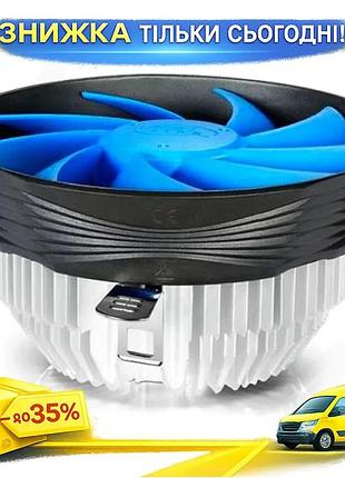 Ku кулер для процессора universal fit deepcool 120 мм алюминиевый для intel amd активное охлаждение td uni2l_k