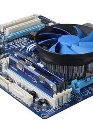 Ku кулер для процесора universal fit deepcool 120 мм алюмінієвий для intel amd активне охолодження tdp uni2l_k 6