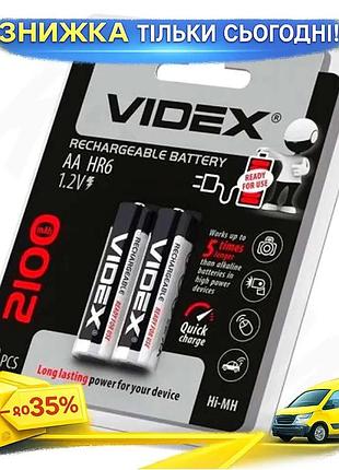 Ku аккумулятор aa videx universal fit 2100 mah 1.2v 2 шт ni-mn батарейки для электроники питания устро uni2l_k