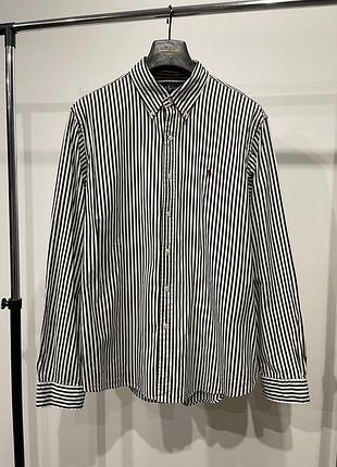 Чоловіча сорочка ralph lauren custom fit у смужку (розмір xl)