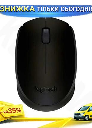 Ku бездротова миша logitech universal fit black оптична 800 dpi для комп'ютера usb без батарейок симет uni2l_k