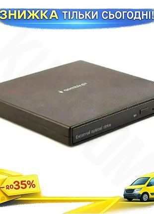 Ku внешний оптический привод universal fit gembird black usb 2.0 dvd+/-rw ридер для ноутбука компьютер uni2l_k
