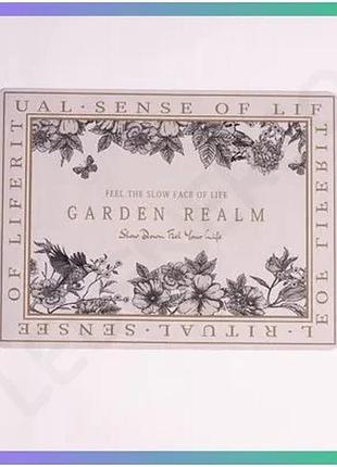 Килимок діатомітовий для сушіння посуду garden realm 30х40 см вологовбираючий килимок для кухні стійки sku_hp-42-192