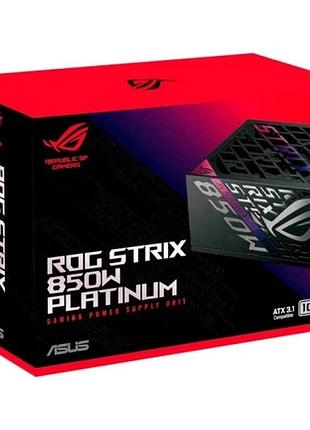 Ku блок питания 850 universal fit вт asus rog strix platinum модульный 80 plus platinum для пк с защит uni2l_k 10