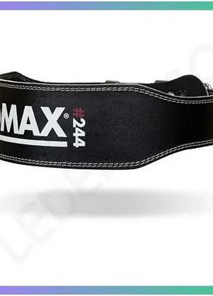 Пояс для важкої атлетики mad max sandwich mfb чорний xl шкіряний ремінь для тренувань та спорту sku_fitsh_cn3425-4