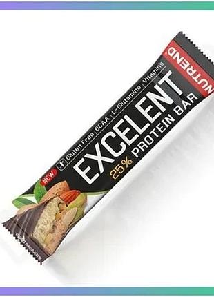 Протеиновый батончик nutrend excelent protein bar 85 г миндаль-фисташка в молочном шоколаде перекус дл sku_fitsh_cn2218-14