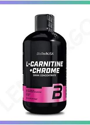 Жиросжигатель biotech l-carnitine + chrome 500 мл апельсин для снижения веса и повышения энергии sku_fitsh_cn204-1