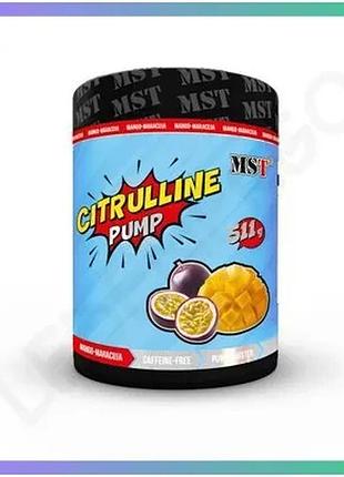Амінокислота mst nutrition citrulline pump 511г манго-маракуя для відновлення енергії та витривалості sku_fitsh_cn8263-2