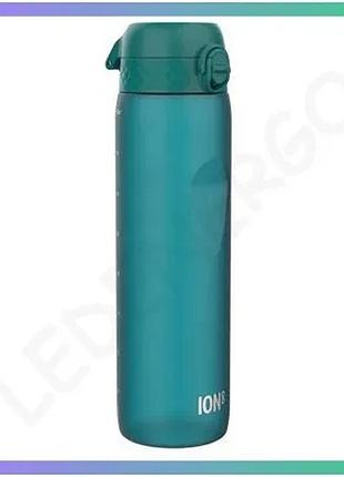 Спортивна пляшка ion8 quench recyclon bpa free 1 л аква для води з герметичною кришкою та відкидним ме sku_fitsh_cn19974-1