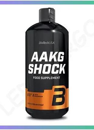Амінокислота biotech aakg shock 1 л апельсин для набору м'язової маси підвищення витривалості енергії sku_fitsh_cn157-1