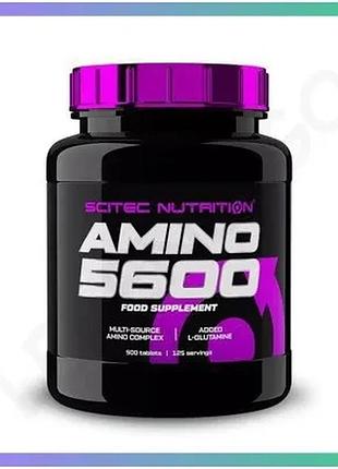 Амінокислота scitec nutrition amino 5600 500 таблеток для набору м'язової маси та відновлення після тр sku_fitsh_cn737