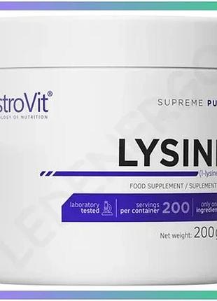 Амінокислота ostrovit лізин 200 г порошок для відновлення м'язів і підтримки імунітету спортсменів sku_fitsh_cn6317