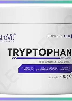 Амінокислота ostrovit триптофан 200 грам для поліпшення сну і настрою підтримка нервової системи sku_fitsh_cn6321