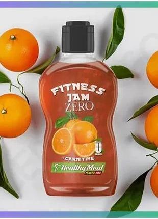 Фітнес джем power pro 200г апельсин з карнітином без цукру і жиру для десертів та дієти sku_fitsh_cn1973-1
