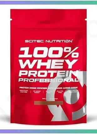 Протеин scitec nutrition 100% whey protein professional 500 грамм шоколад-орех для набора мышечной мас sku_fitsh_cn2075-9