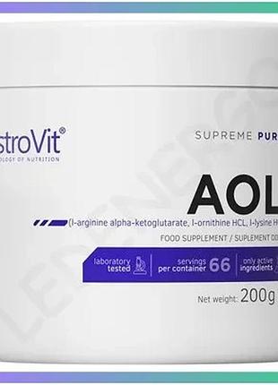 Амінокислота ostrovit aol 200 г для відновлення енергії та зниження ваги комплексна формула для доросл sku_fitsh_cn6311