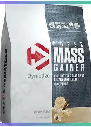 Гейнер dymatize nutrition super mass gainer 5,4 кг ваниль для набора мышечной массы высококалорийный п sku_fitsh_cn1028-2